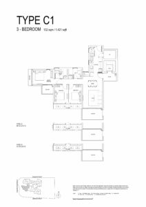 One-Bernam-Floor-Plan-3-bedroom-type-C1